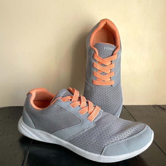 vionic mesh gored sneakers